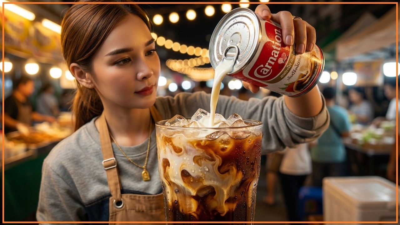 Рецепт кофе Ploysai на каждый день ASMR - Thai Street Food