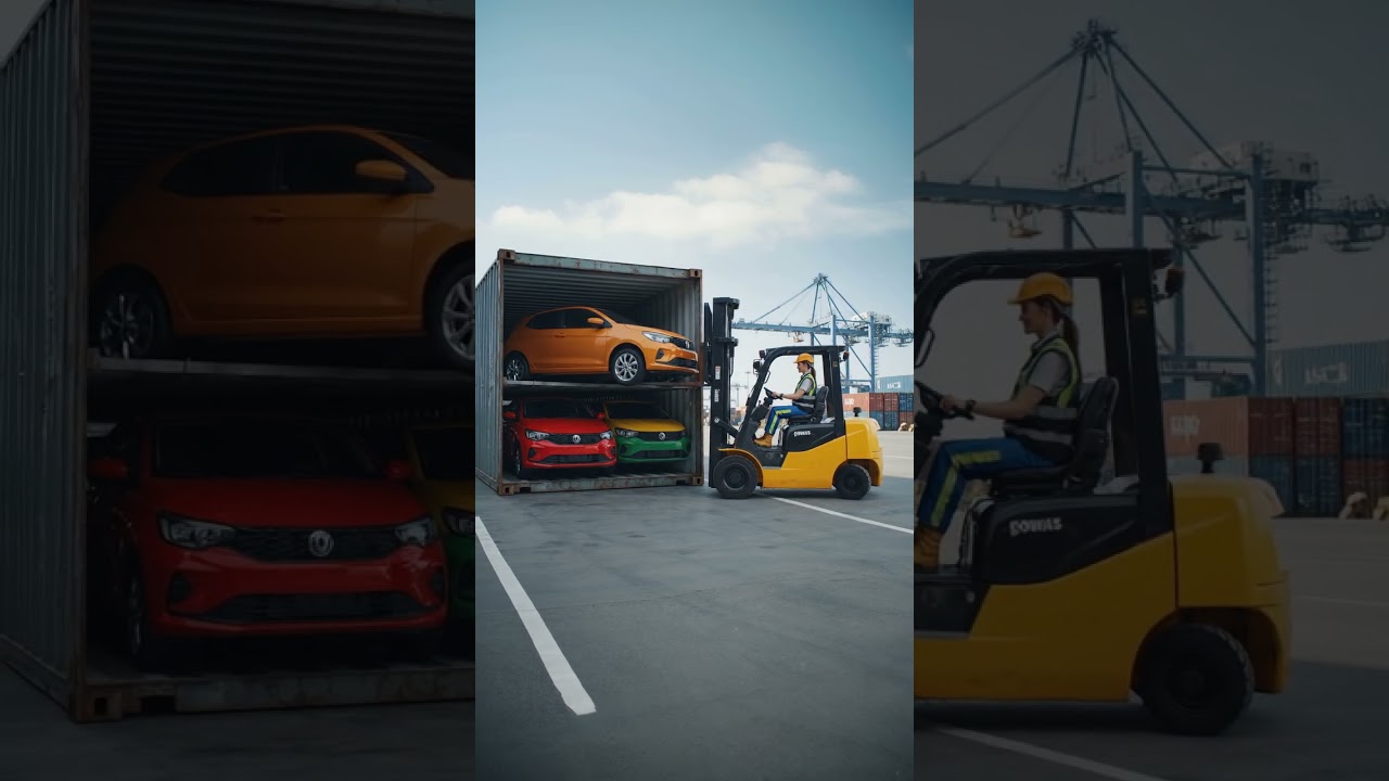 How many cars fit in one container? 🚗📦