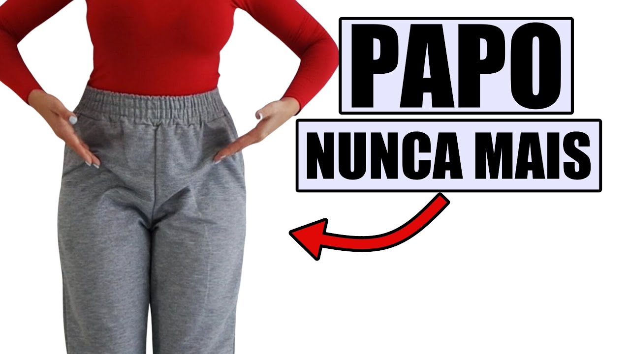 COMO TIRAR PAPO DE CALÇA OU SHORTS | PAPO NA ROUPA NUNCA MAIS COM ESSA TÉCNICA DE COSTURA SIMPLES