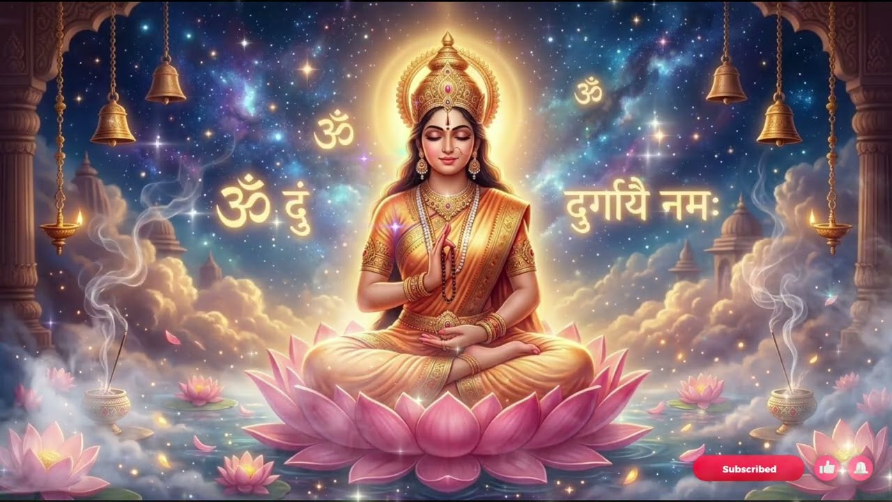 ॐ दुं दुर्गायै नमः | Powerful Durga Mantra Chant | Jai Durge Bhavani Maa Bhajan | Navratri Devi Song