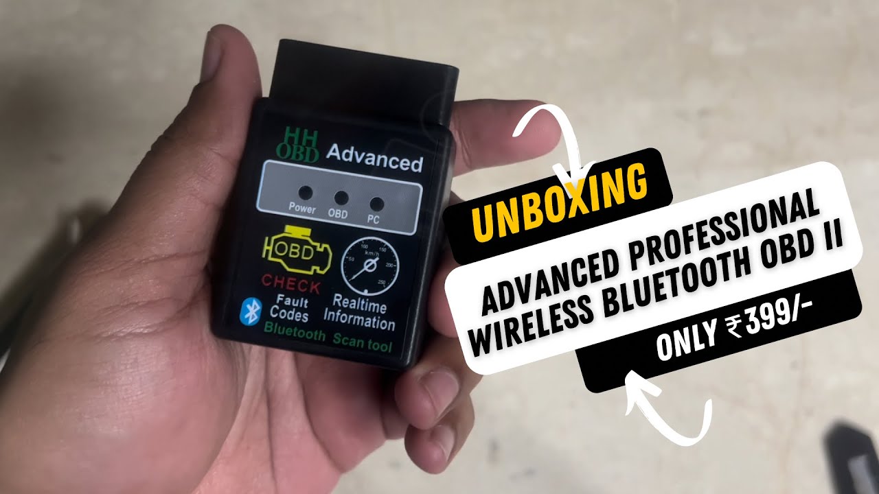 HH Advanced Professional Wireless Bluetooth OBD II | Распаковка и первый обзор | Всего 399 ₹