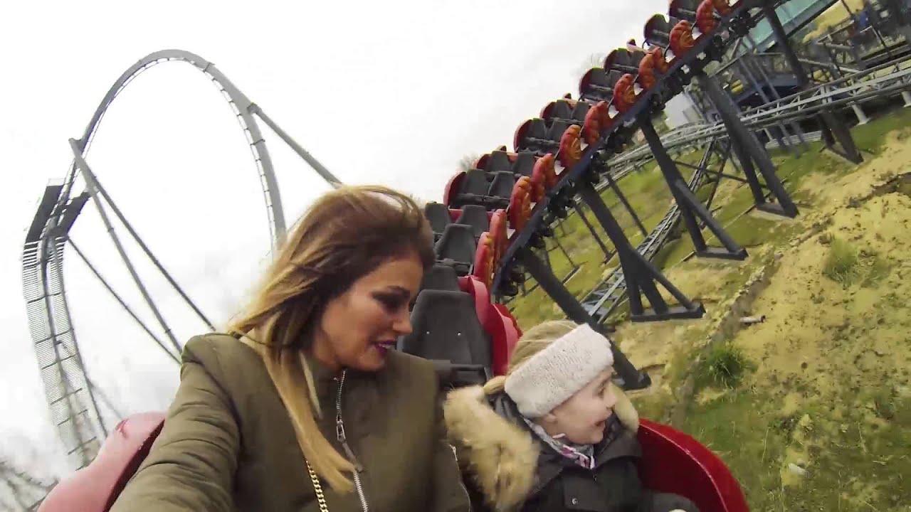 Chloe Sims goes on first coaster with Daughter