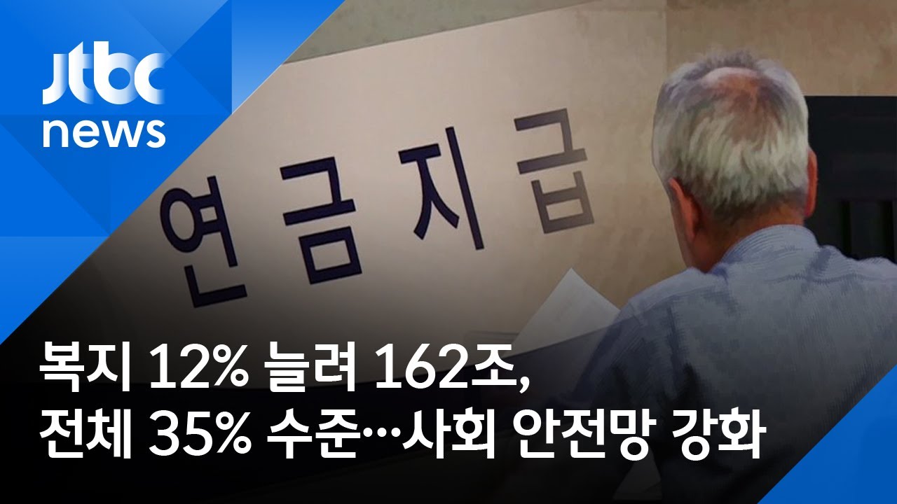 복지 12% 늘려 162조, 전체 35% 수준&hellip;사회 안전망 강화