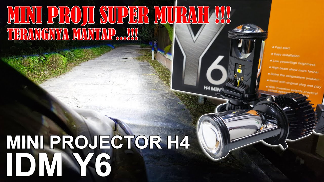 Review Mini Projector H4 IDM Y6 Murah Meriah