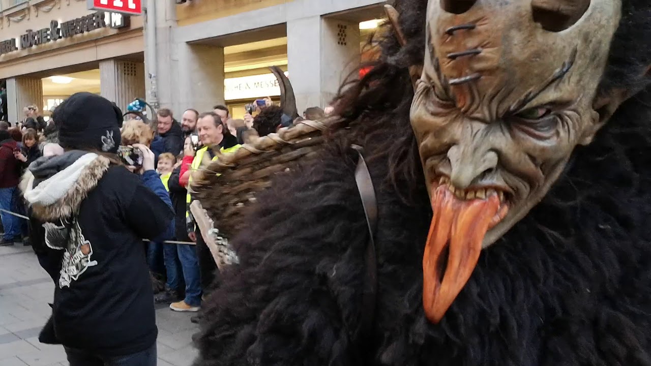 Krampus- und Perchtenlauf München 2019 - Börwangs Klausen - Krampus Pass - Goab-Teifen