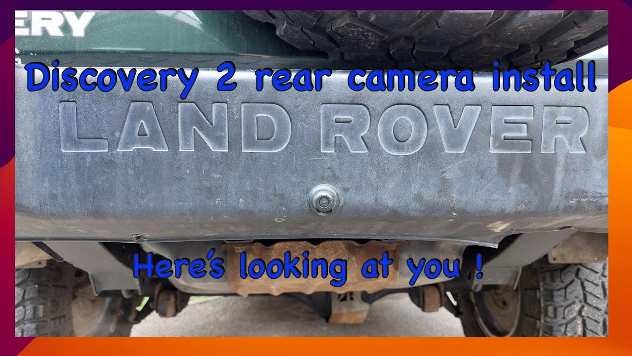 Landrover discovery 2 rear parking camera install. TD5 V8 D2 disco 2  reverse