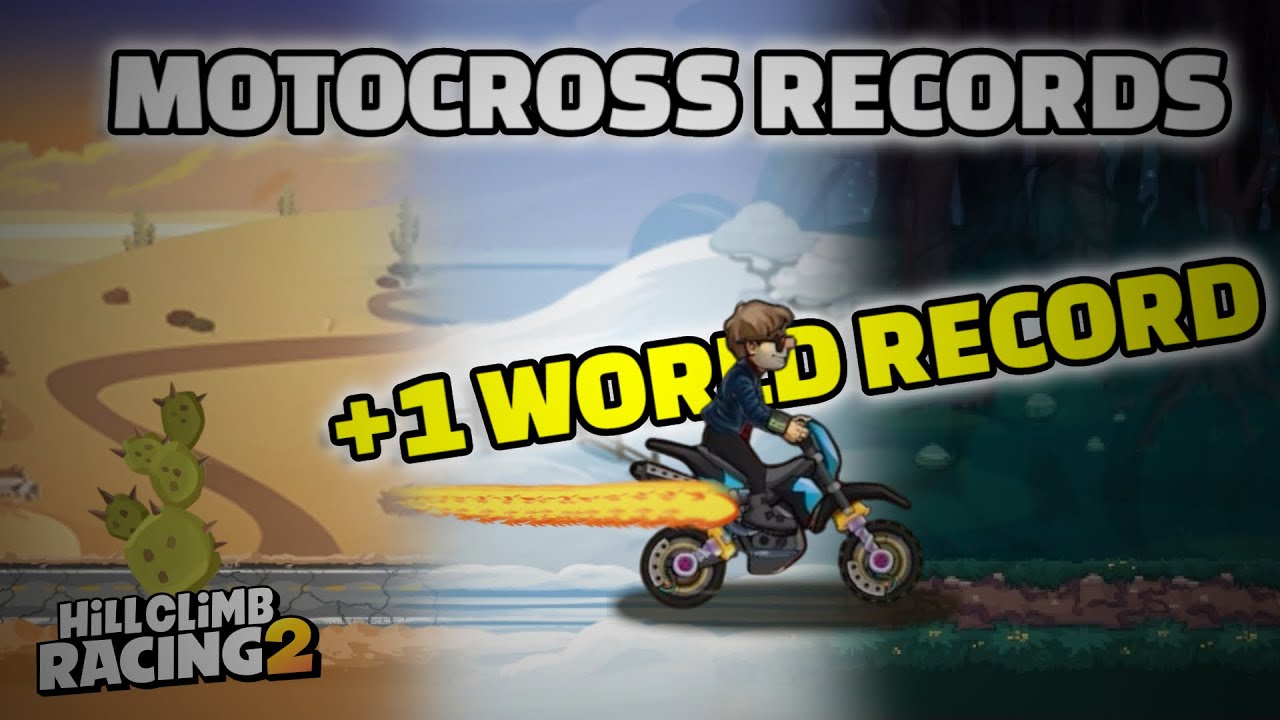 😮‍💨INSANE RECORDS with MOTOCROSS!! - Hill Climb Racing 2