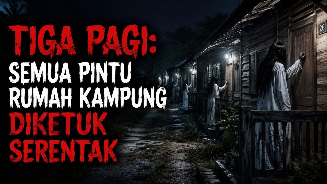 Misteri Jam 12 - Kisah Paling Seram | Tiga Pagi: Semua Pintu Rumah Kampung Diketuk Serentak 
