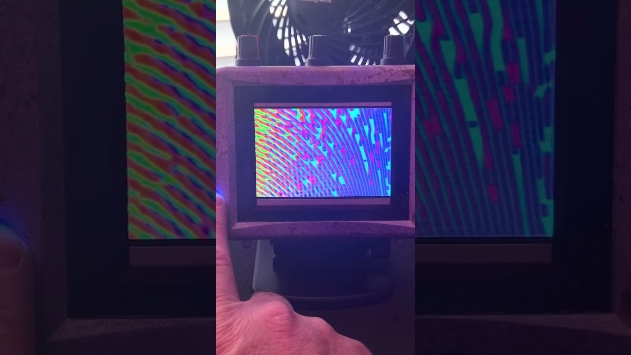 Mini Video Feedback Device. #video #videoart #glitchart #analogvideo #feedback #diy