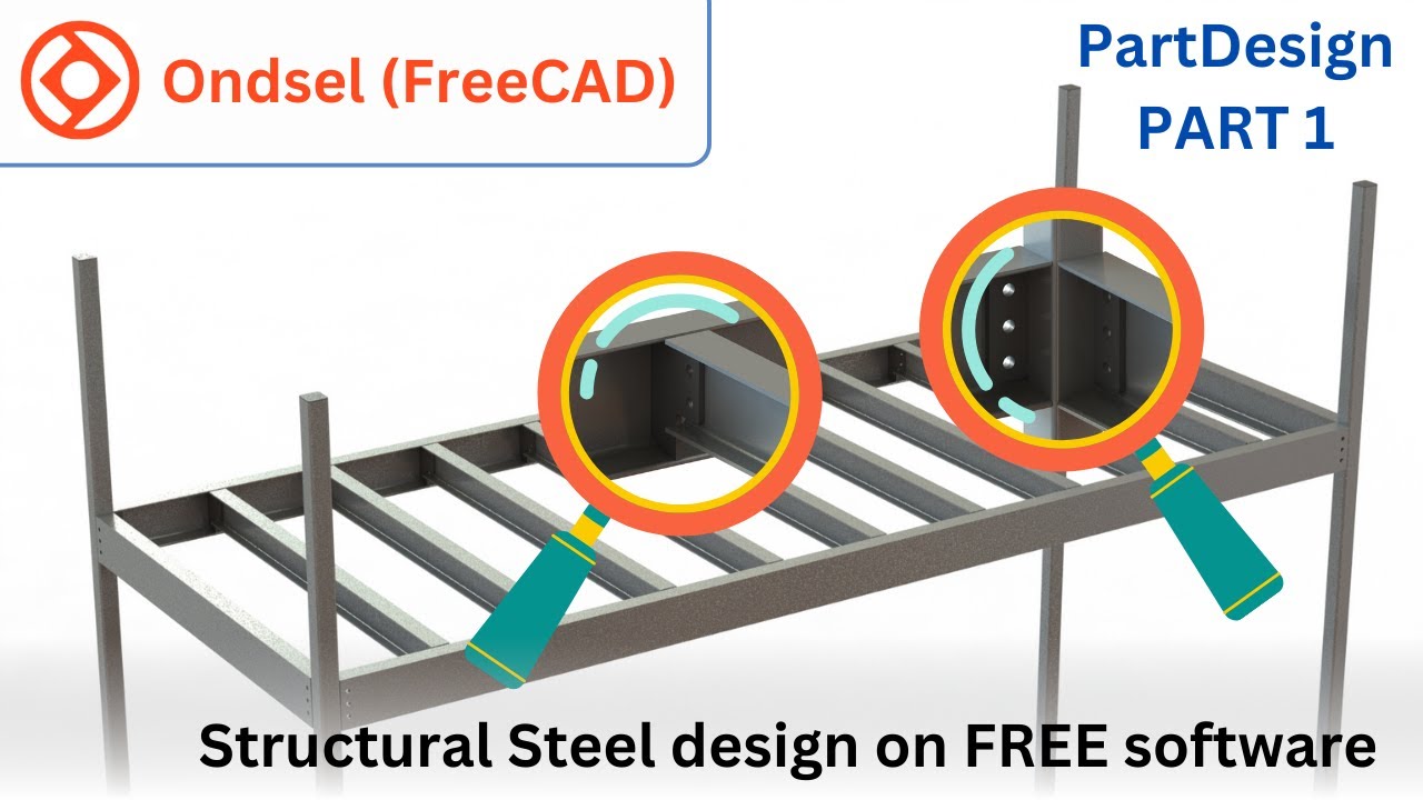 PART 1 - FreeCAD Structural Steel Design (Balkony): A Complete Guide