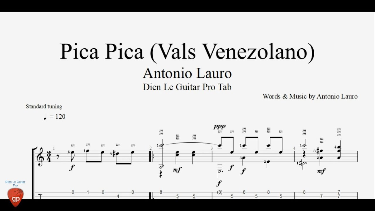 Pica Pica (Vals Venezolano) - Guitar Tabs