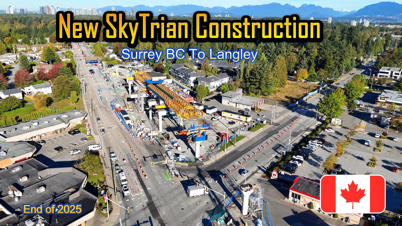 Surrey BC SkyTrain construction