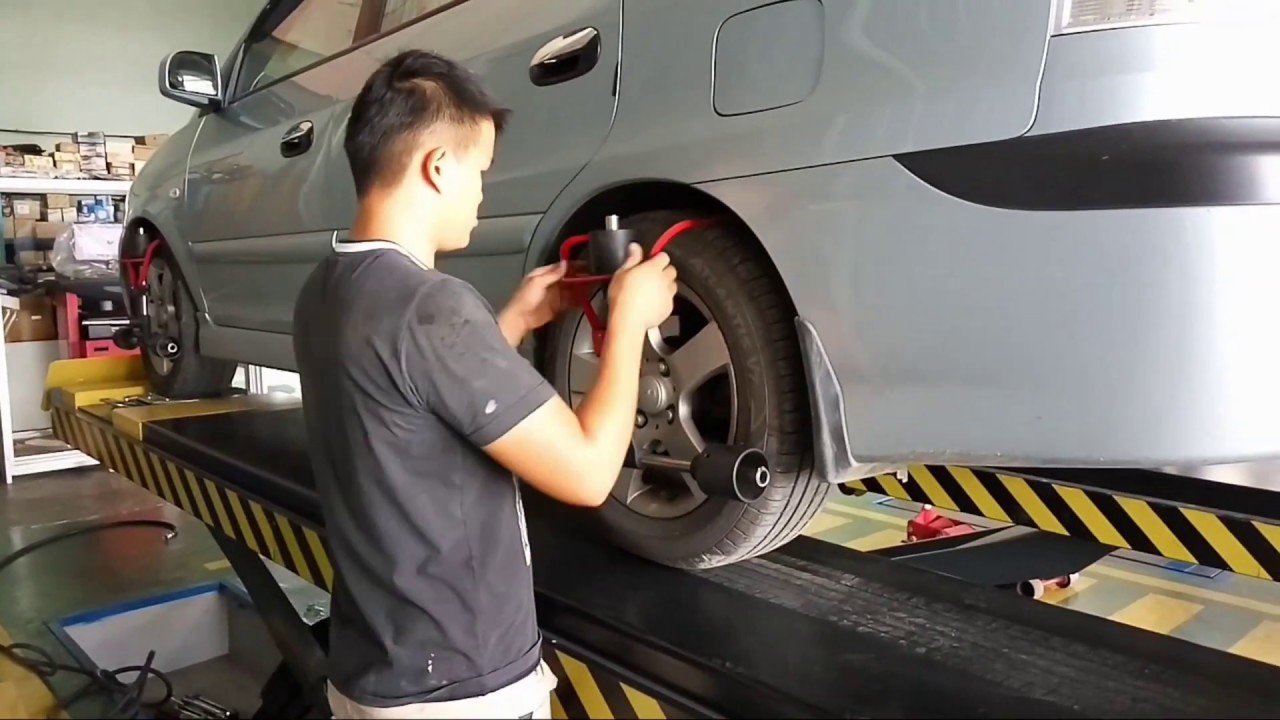 Atomic Interference Wheel Alignment System