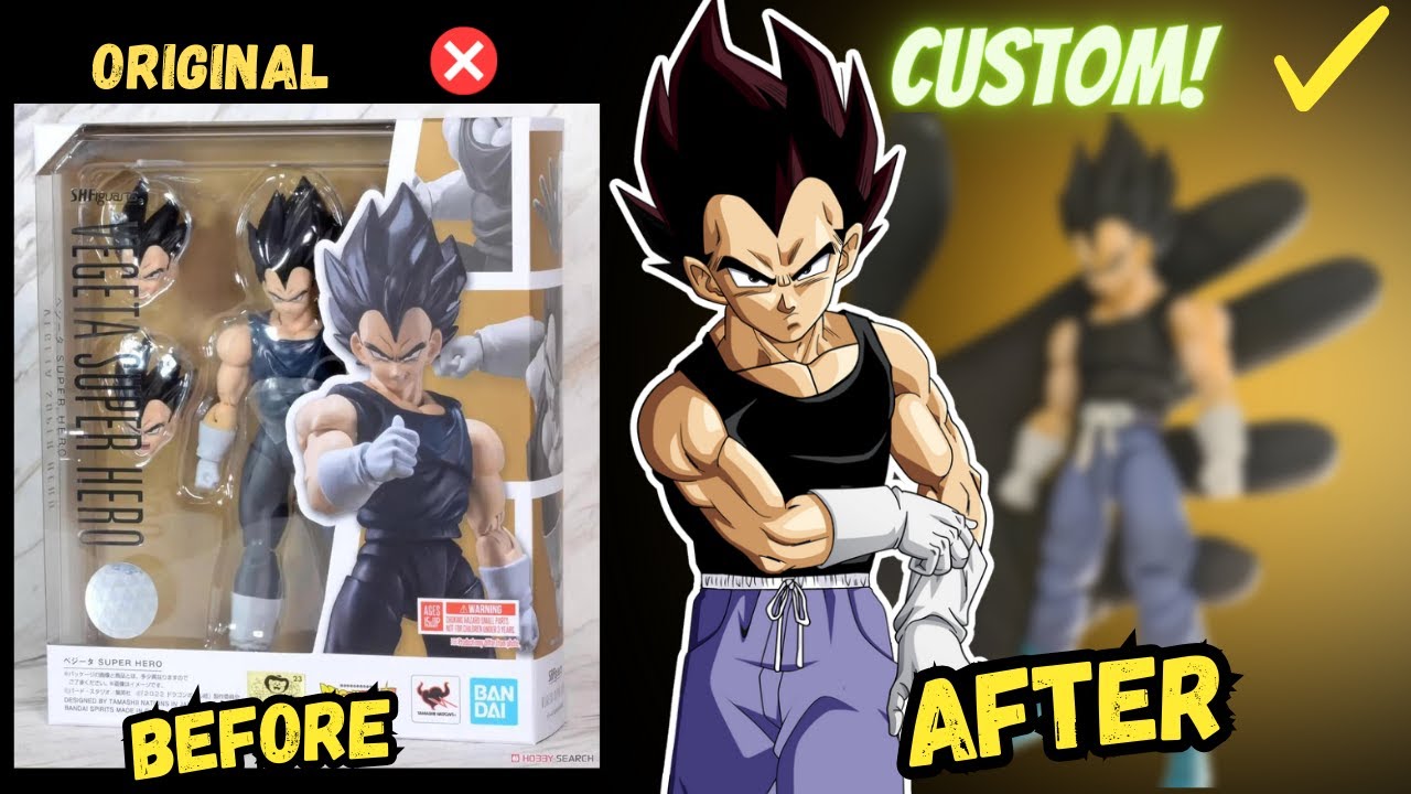 VEGETA end of Z SH Figuarts CUSTOM - How you can make one