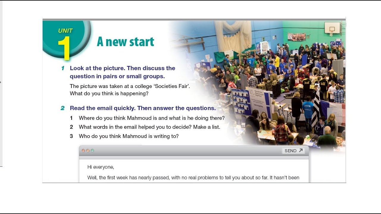 شرح الدرس الأول| الوحدة الأولى| بداية جديدة | #توجيهي | لغة انجليزية  New start | Unit 1 | period 1