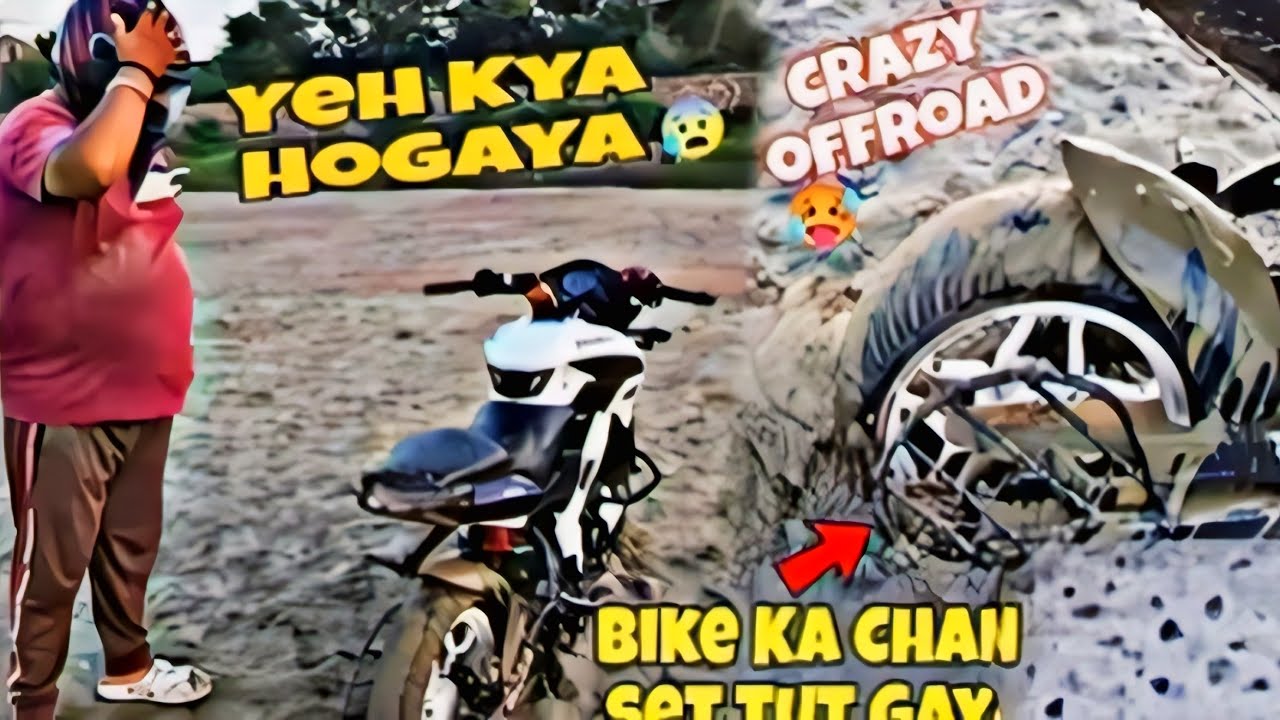 😭 Off-road Ke Chakkar mein Bike ka chain  set Toot Gaya  @rskohlivlogs  
