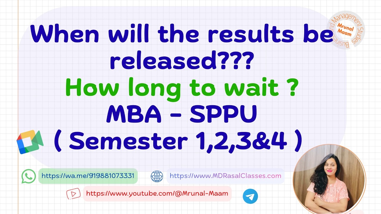 Results MBA SPPU - 1st sem & 3rd Sem( Regular & Backlog )- How long to wAit??🥲🥲