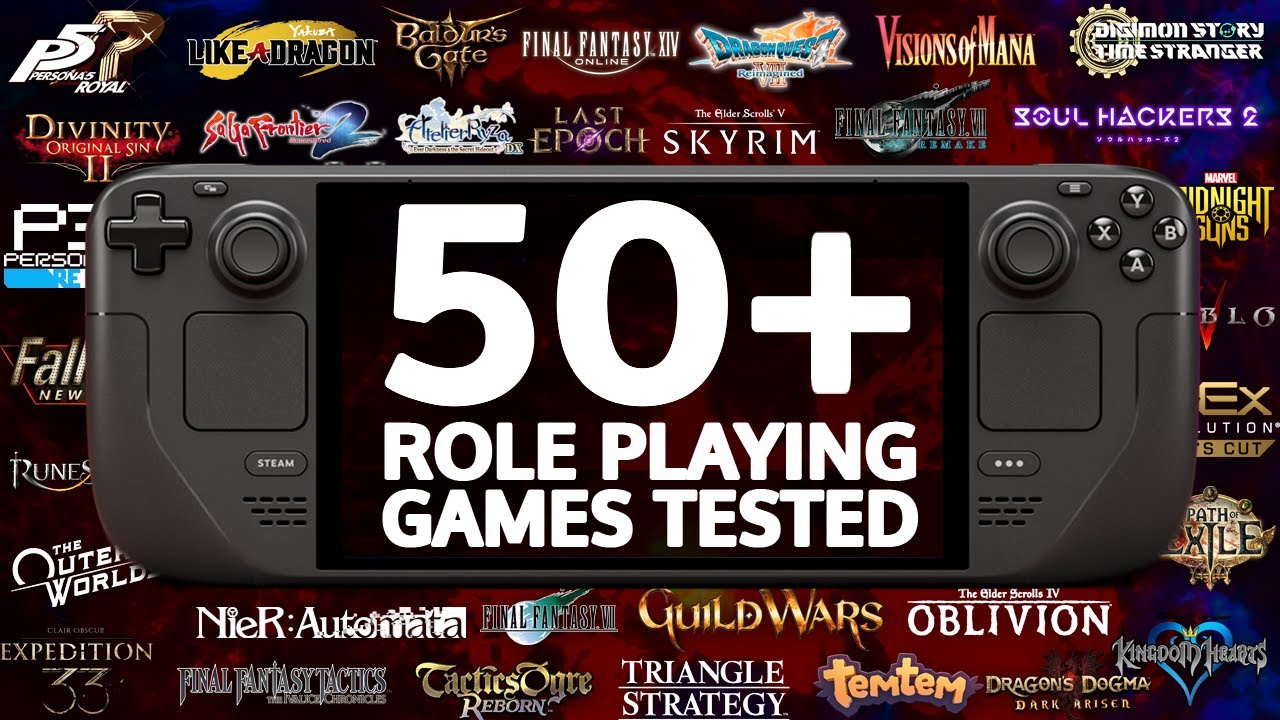 50+ Role Playing Games On Steam Deck: Full Performance Test In 2026