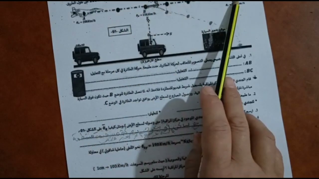 سنة اولى ثانوي علوم تمرين رائع فالقوة و المرجع والحركة المنحنية يفيدكم شوفوه 😊