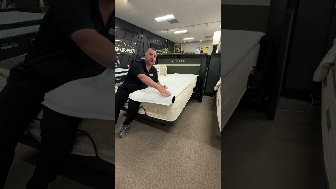 Stop sleeping hot, and being sweaty - Rair Flow on display at Garnder's Mattress & More