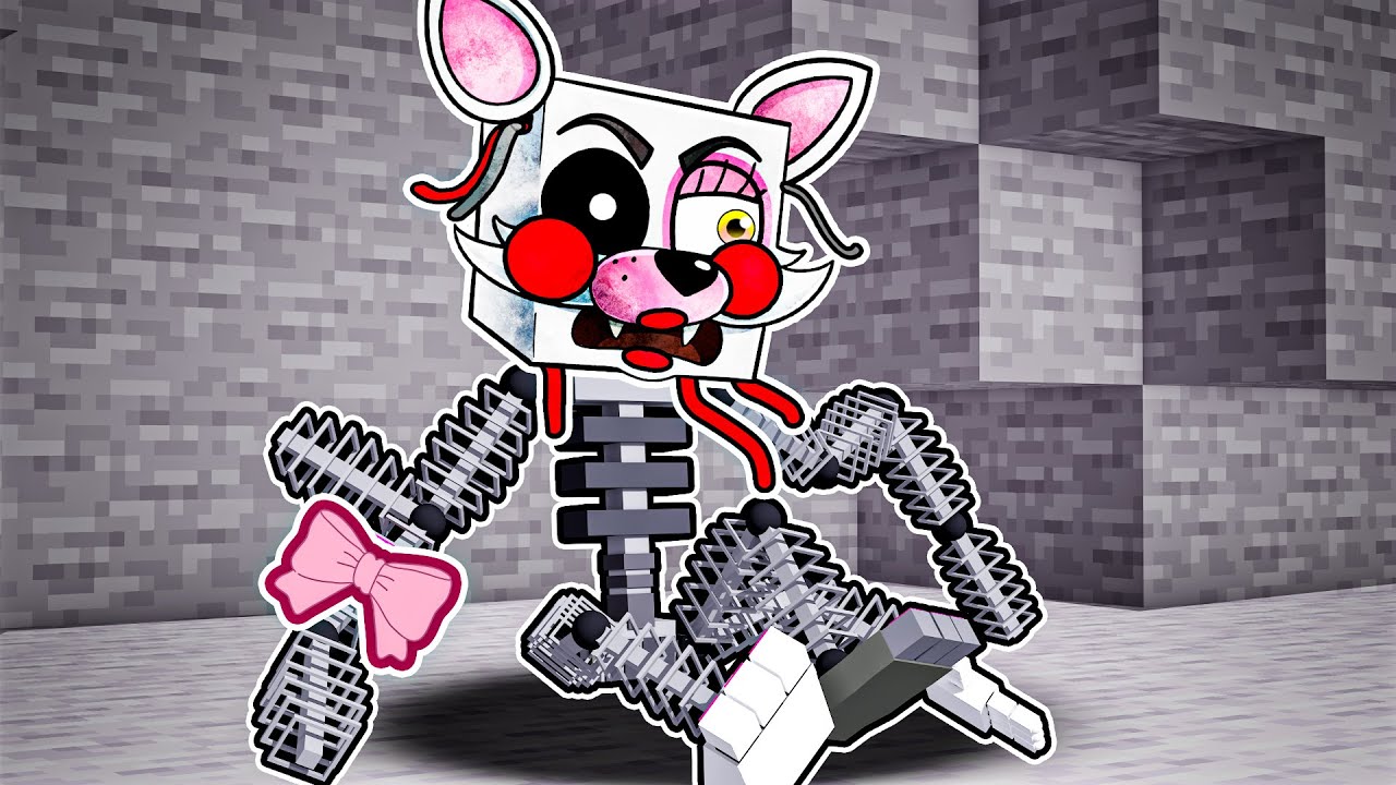 Mangle BETRAYED Glamrock Freddy in Minecraft Security Breach
