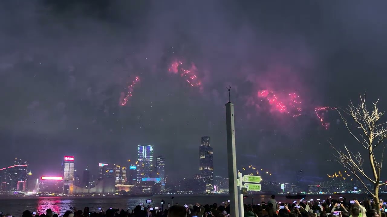 2026年初二維多利亞港煙火