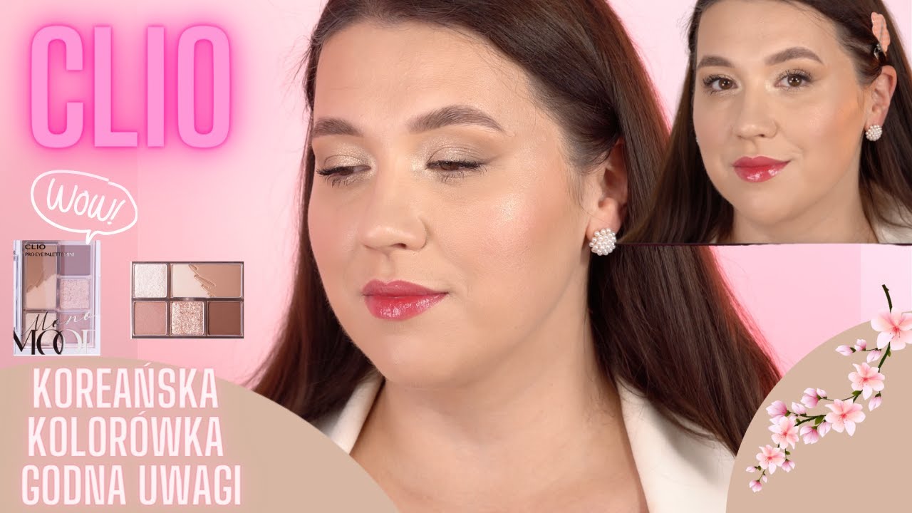 Idealna MAŁA NEUTRALNA PALETA 🤯 ?! ELEGANCKI  makijaż przy użyciu koreańskich kosmetyków || CLIO ✨😍