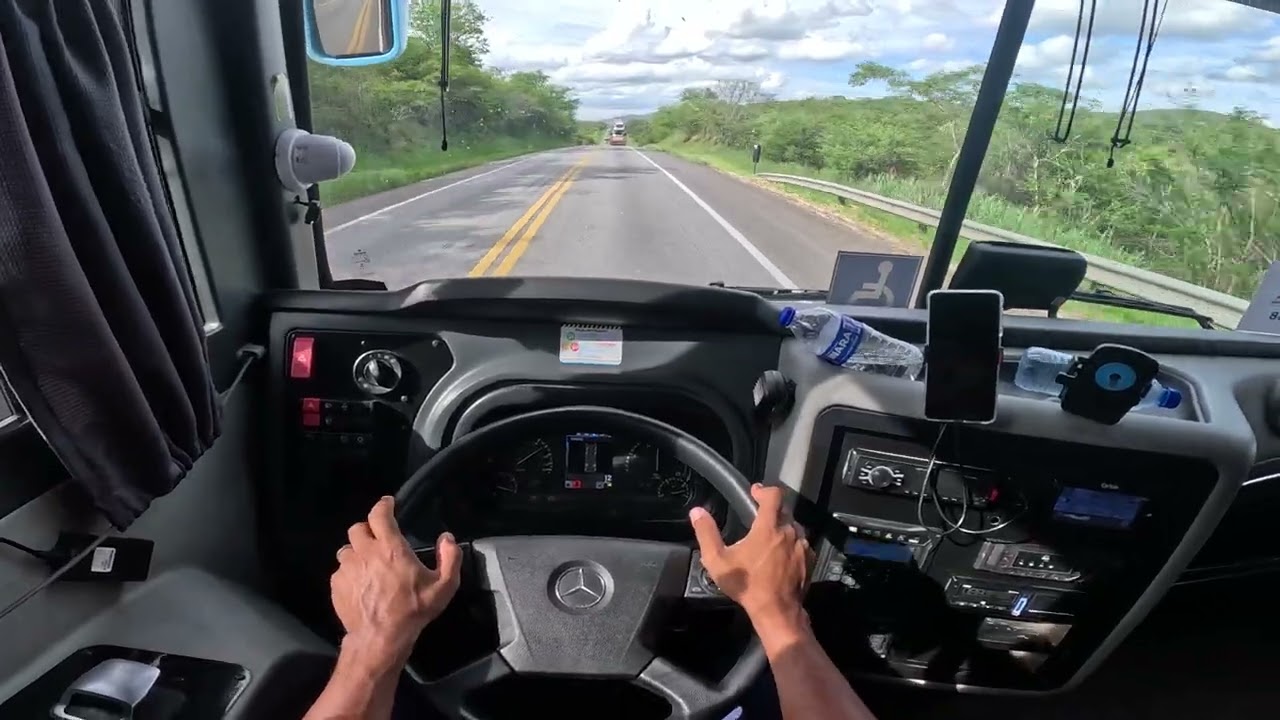 Ao volante, Viagem Satisfatória: Visão do Motorista 🚌 ​#Busologia #OnibusRodoviario #POV #viral #bus