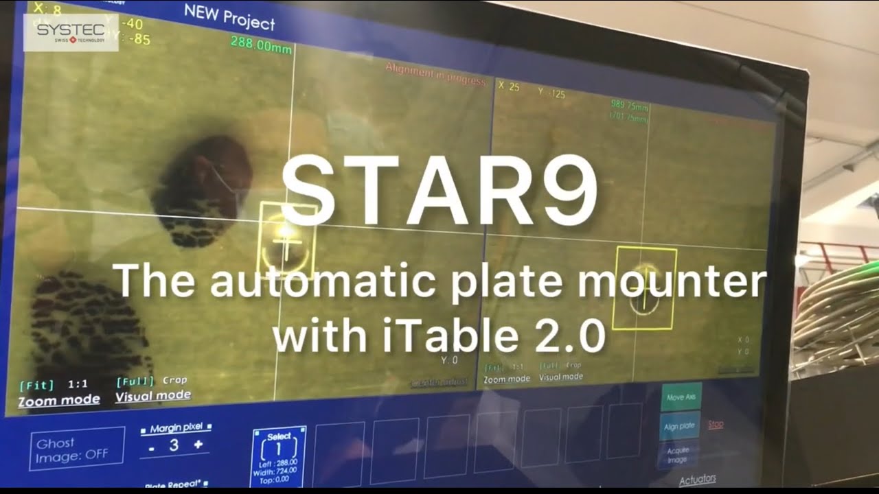 STAR9, the automatic plate mounter, full demo