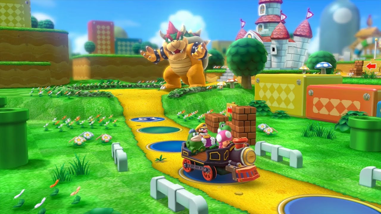Mario Party 10 Bowser Party #463 Spike, Toadette, Yoshi, Wario Mushroom Park Master Difficulty