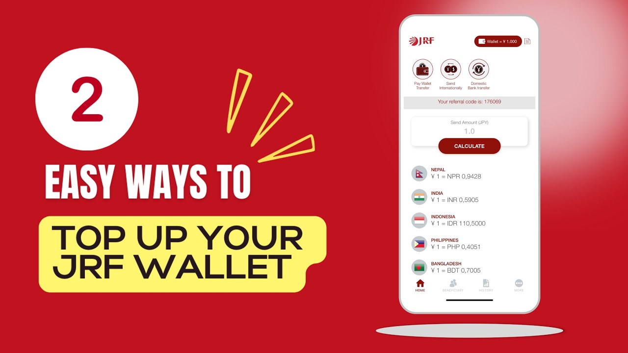 2 Easy methods to top up your JRF Wallet