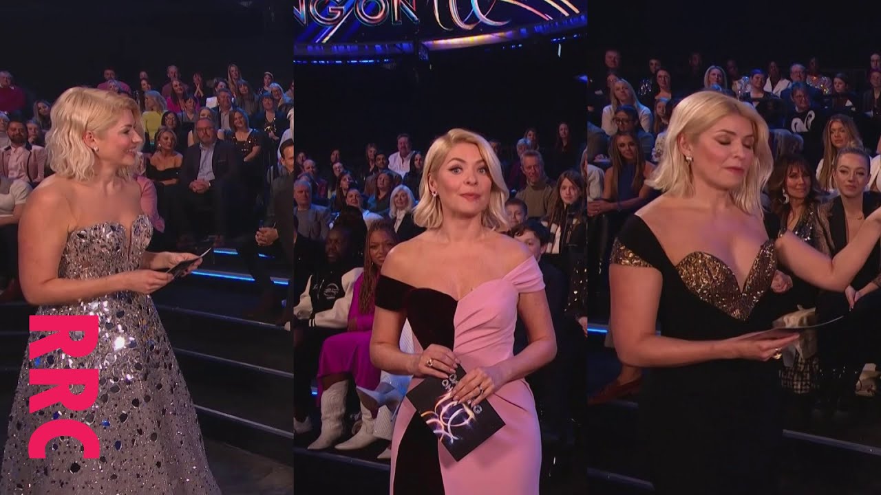 Holly Willoughby @trio of chestfull gowns