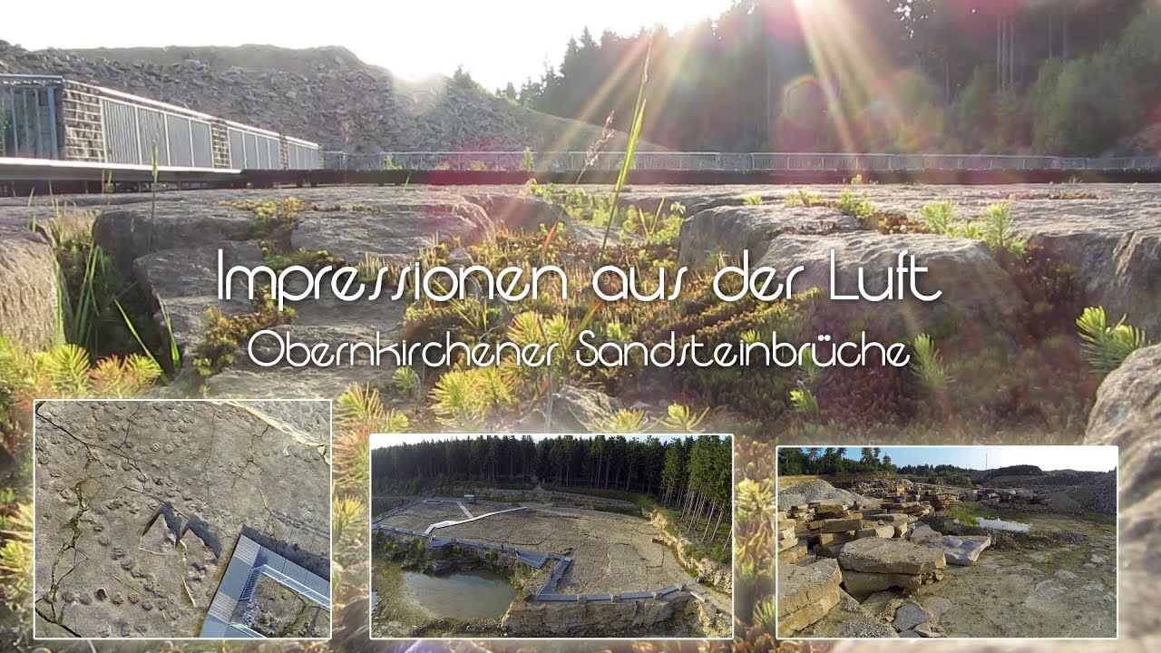 Obernkirchener Sandsteinbruch von oben - Sommer 2013