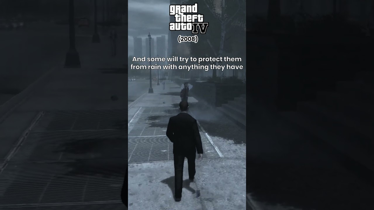 Evolution of Rain Logic in GTA #shorts #gta