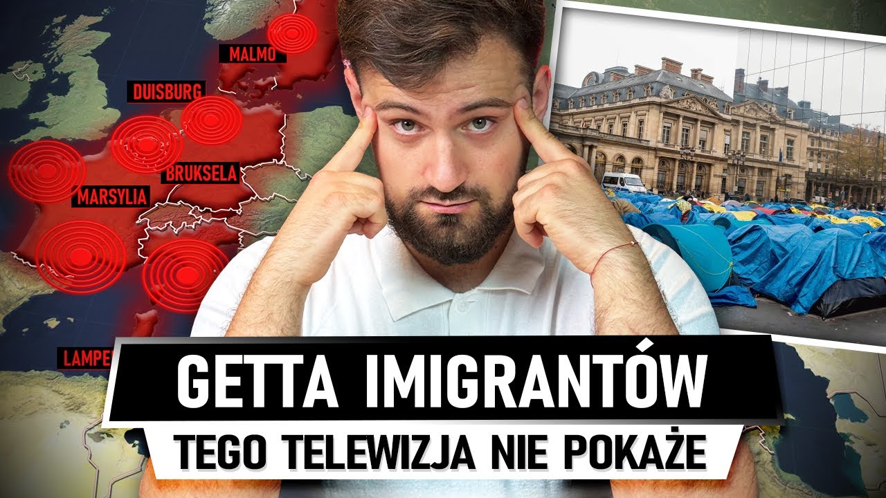Europejskie GETTA dla IMIGRANTÓW - Tego NIE POKAŻĄ