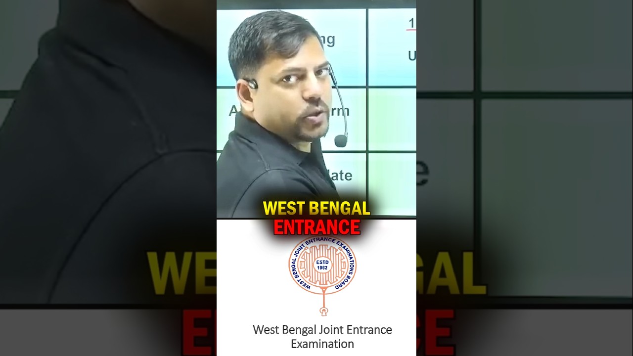West Bengal Entrance Exam 2025 🔥😱 #harshsir #entranceexam #wbjee2025 #VED #shorts