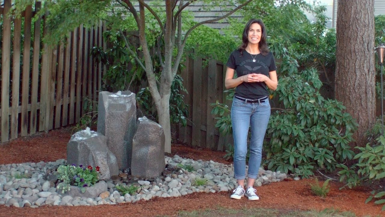 LiquidArt Pondless Fountain Installation