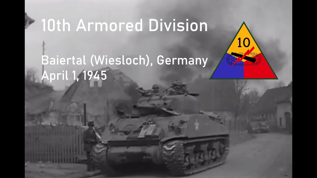 10th Armored Division in Baiertal (Wiesloch), Germany; April 1, 1945