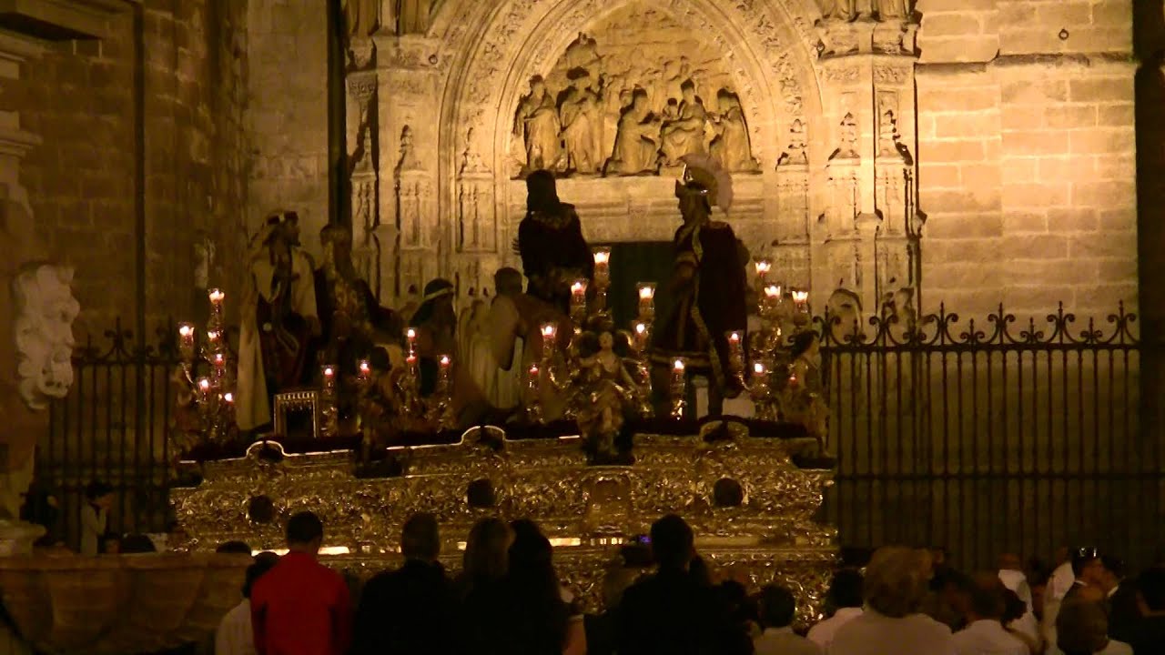 La Bofetá saliendo de la Catedral.Marcha: Un cielo para mi virgen 2014 HD