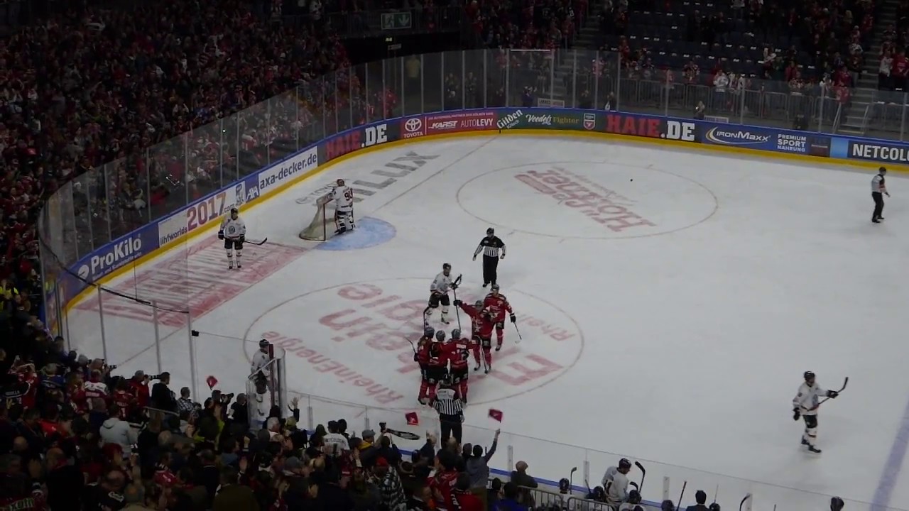 TOR 1:0 1. VF Kölner Haie KEC vs GRIZZLYS Wolfsburg 07.03.2017
