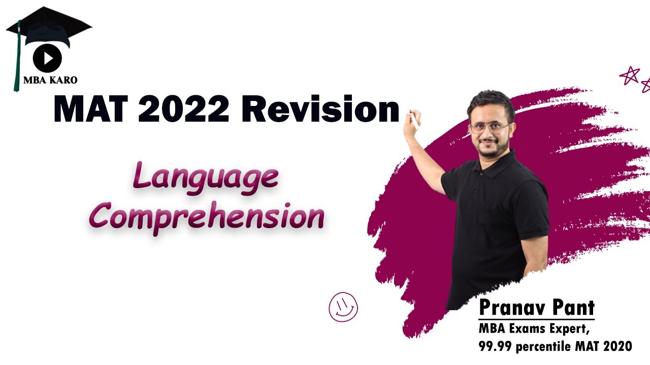 MAT 2022 Revision - Language Comprehension | Tricks and Tips to Solve Fast | MBA Karo