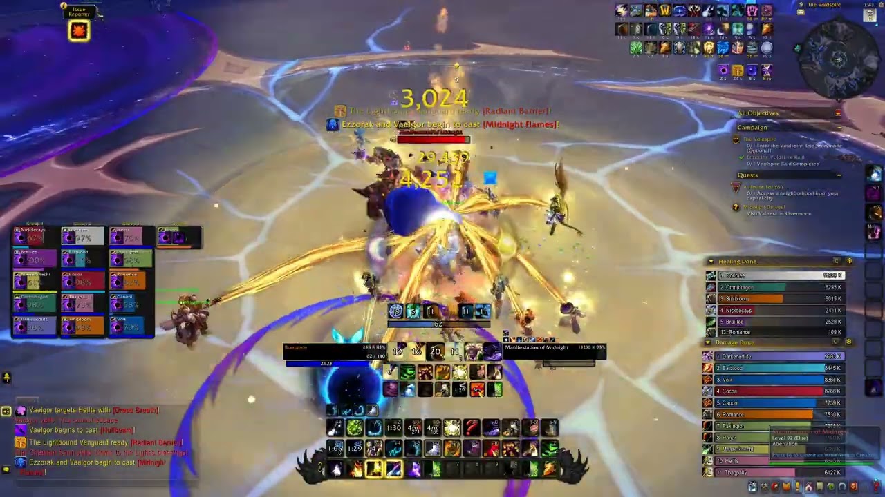 Heroic Vaelgor & Ezzorak the voidspire ptr raid testing balance druid pov