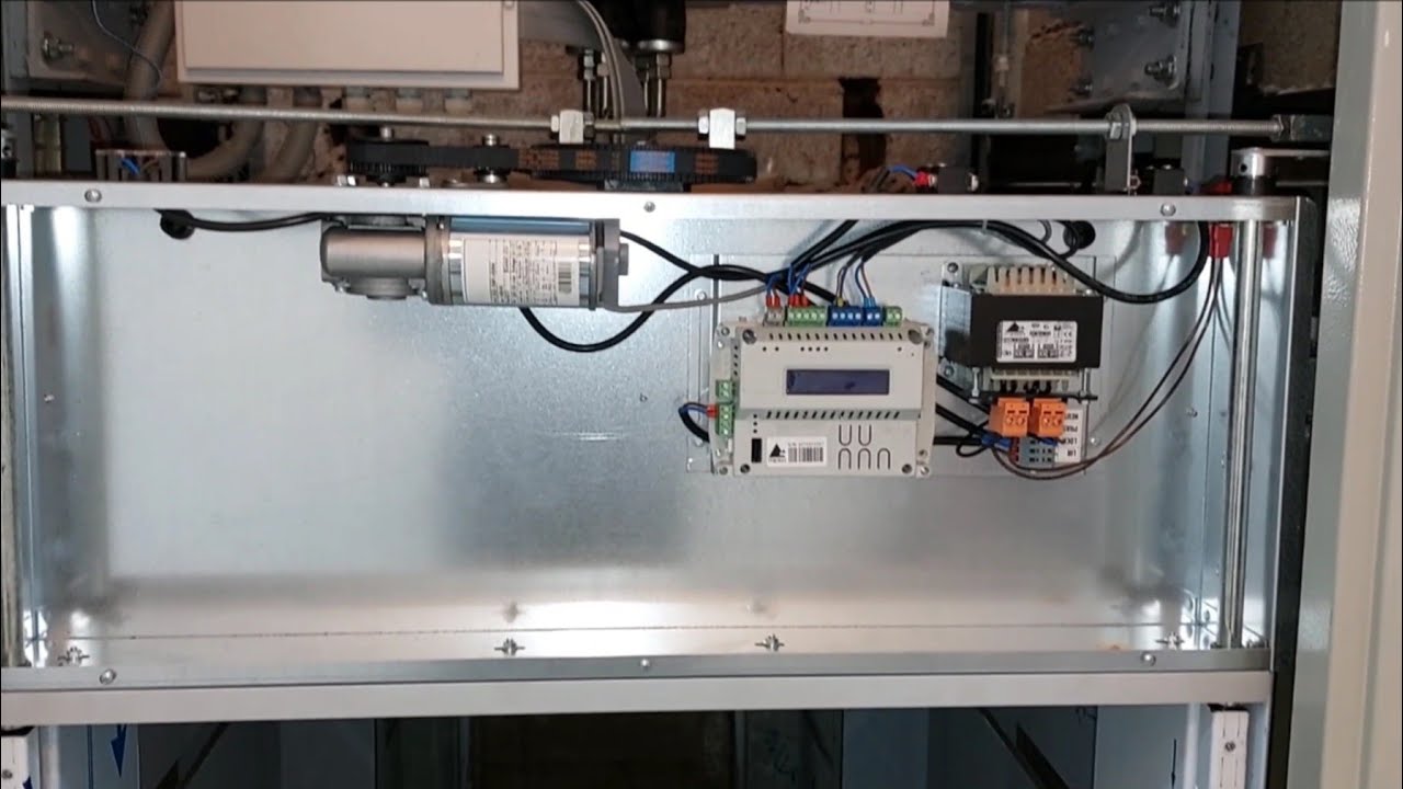 Merih semi automatic elevator door complete wiring and installation