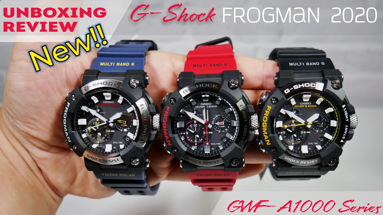 GWF-A1000 (New! G-Shock Frogman) รุ่นล่าสุด! โฉมใหม่ อัพเกรดใหม่ ไฉไลกว่าเดิม กับ New Frogman 2020