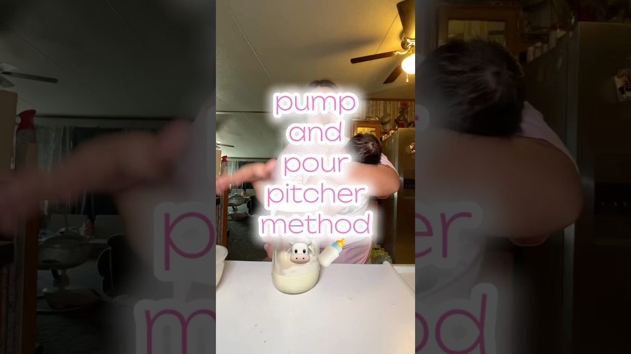 explaining the pitcher method for exclusively pumping moms! #shorts #pumpingmama #breastfeeding