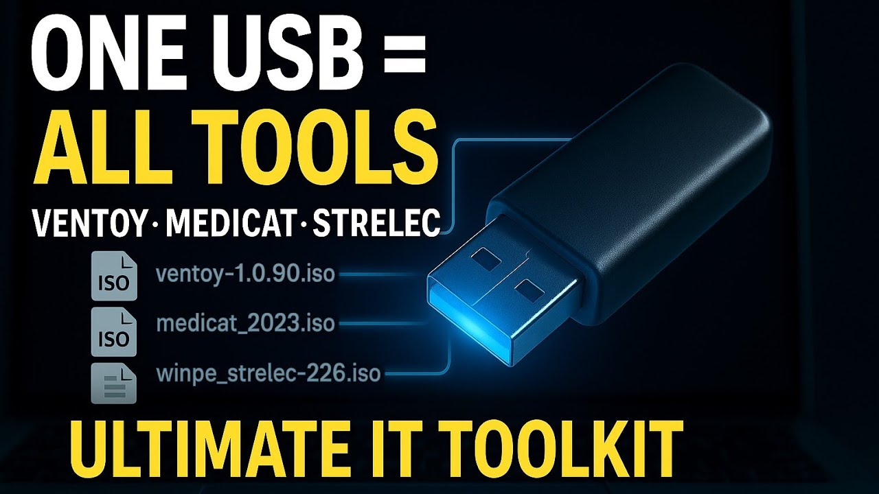 One USB = All Tools ⚠️ Ventoy + MediCat + Strelec + Gandalf Complete Setup