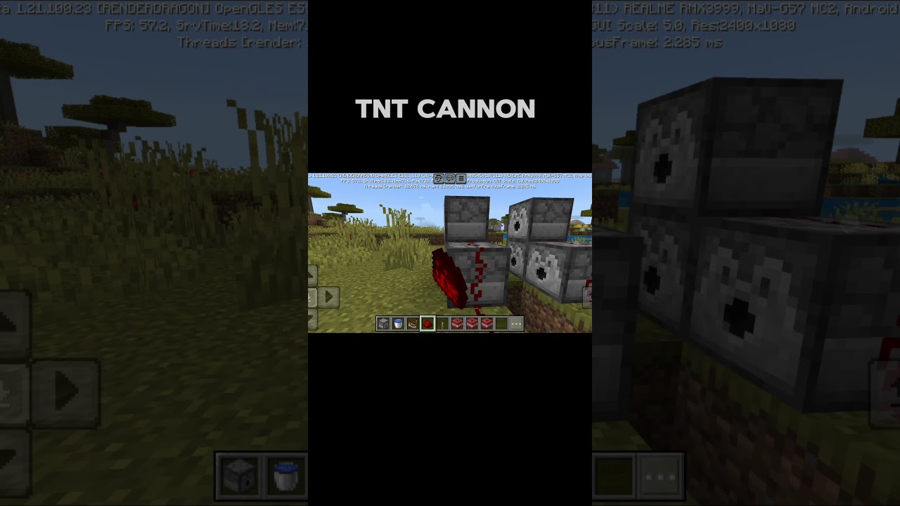 How to make TNT cannon in minecraft 