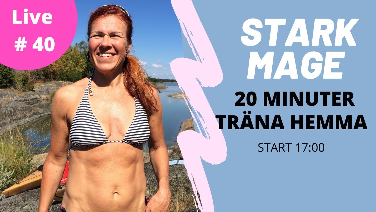 Stark mage 20 minuter / Core/Abs/Träna hemma/ Hemmaträning/ Microvanor - vanor som består