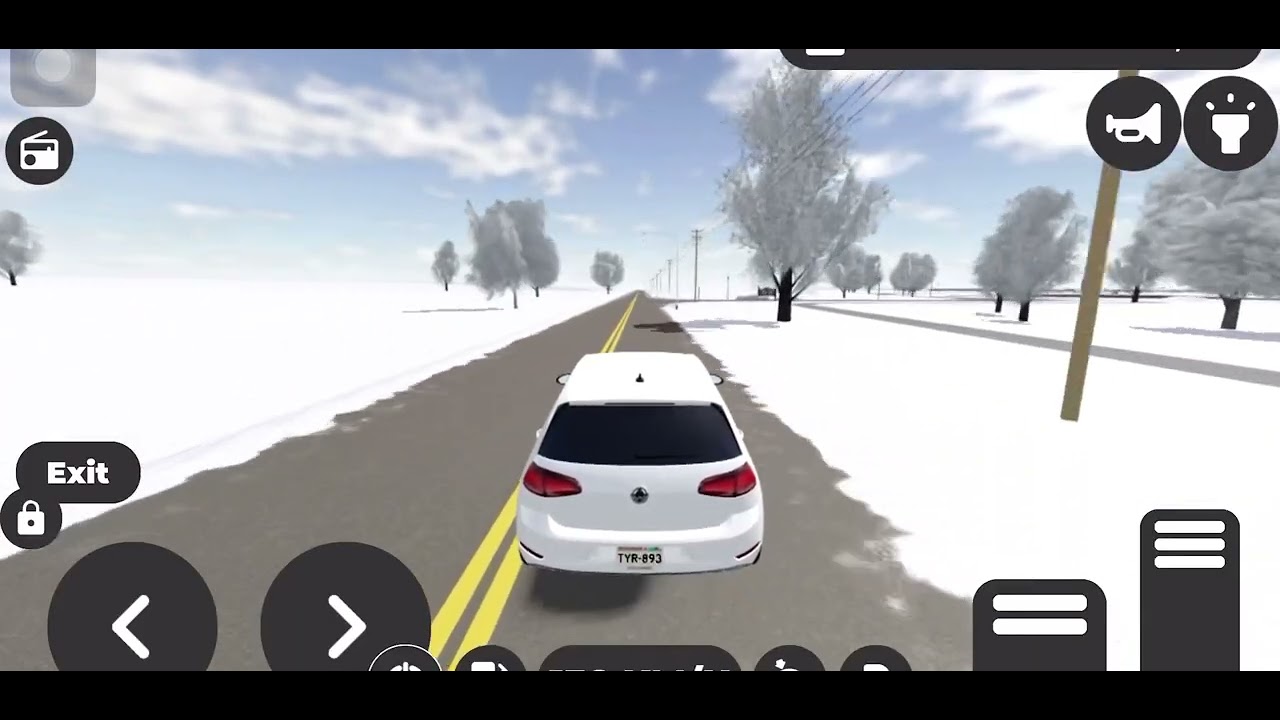 Test driving the volkswagen golf electric in greenville roblox