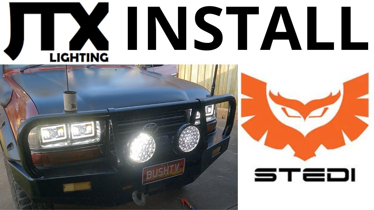 Ultimate Headlight Upgrade for 80 Series Landcruiser: JTX & STEDI